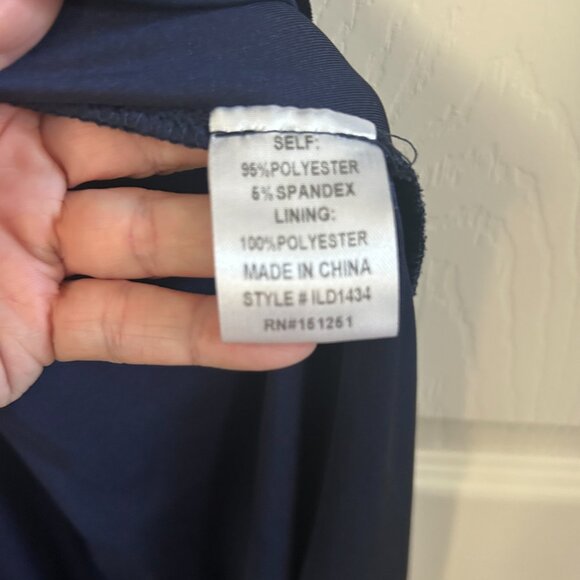 Pink Desert Dress Velvet Wrap Navy Blue Maxi Short Sleeve SZL Whimsygoth - Picture 10 of 12